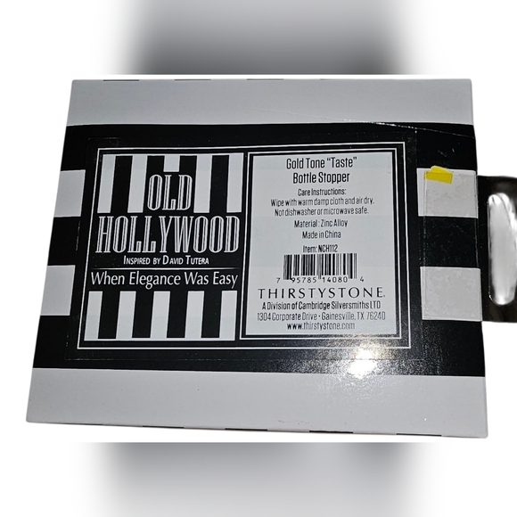 Thirstystone - NEW Gold and Silver Tone 'Taste' Bottle /Wine Stoppers. Lot of 2. - Picture 4 of 6